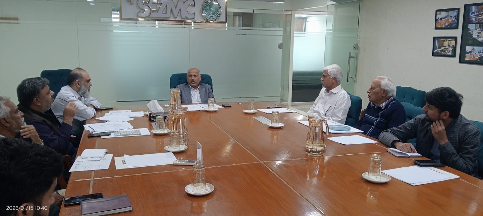 Read more about the article A Progress Review Meeting was held on the 10 MGD Water Supply Project for Dhabeji SEZ. The contractor provided updates on construction progress.