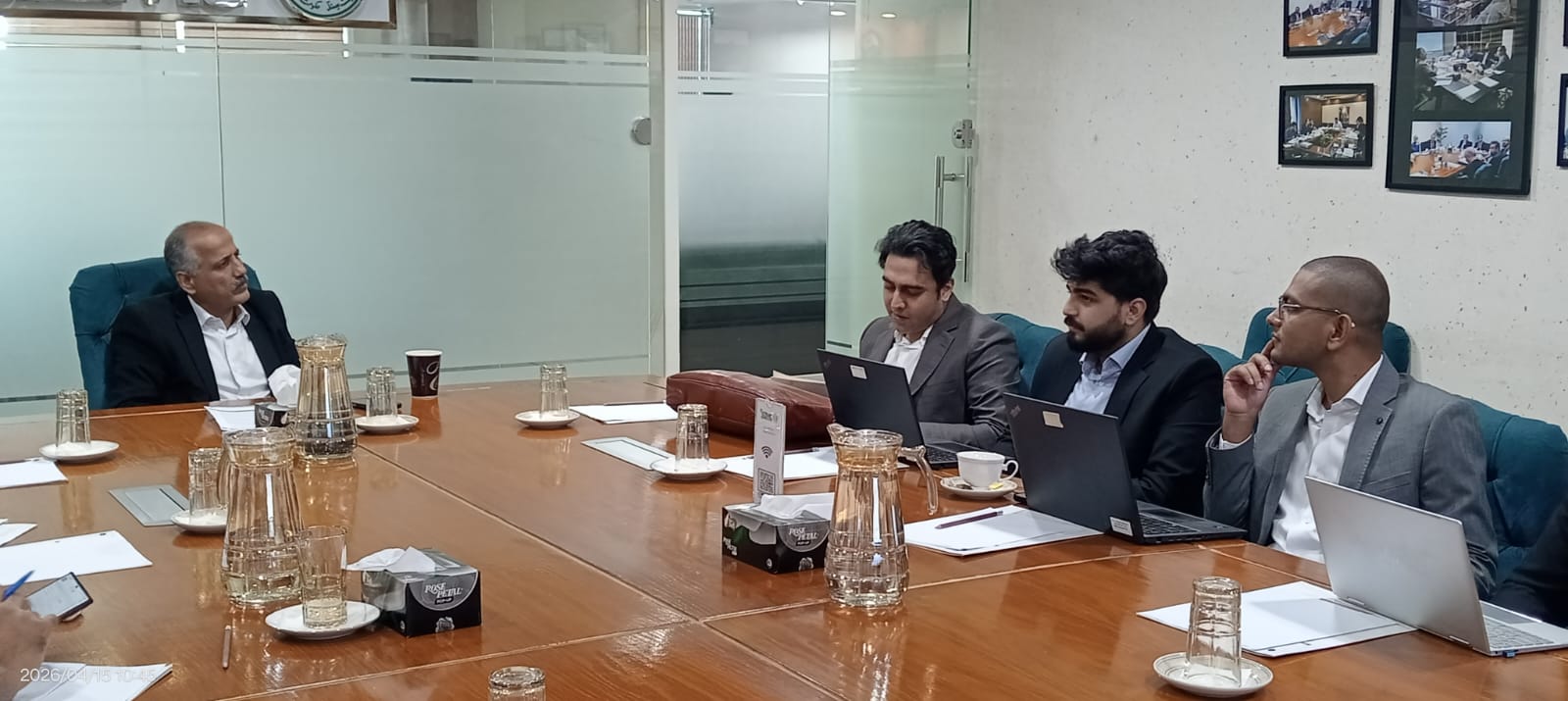 On 15th April 2026, a progress review meeting for Sukkur and Hyderabad Industrial Enclaves focused on ongoing activities, coordination, and priority alignment for timely execution